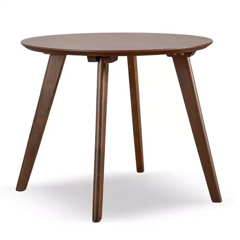 HOMES: Inside + Out 2pc Creekside Mid-Century Modern Accent Table Set with Chair Walnut