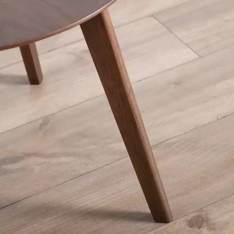 HOMES: Inside + Out 2pc Creekside Mid-Century Modern Accent Table Set with Chair Walnut