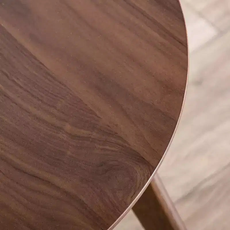 HOMES: Inside + Out 2pc Creekside Mid-Century Modern Accent Table Set with Chair Walnut