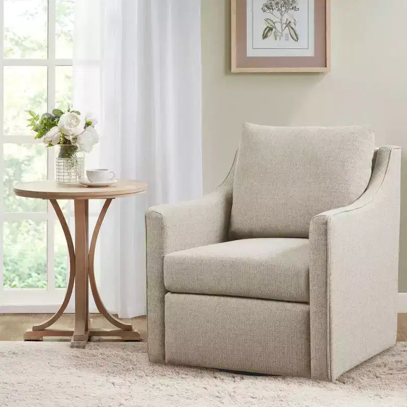 Christian Swivel Armchair Natural