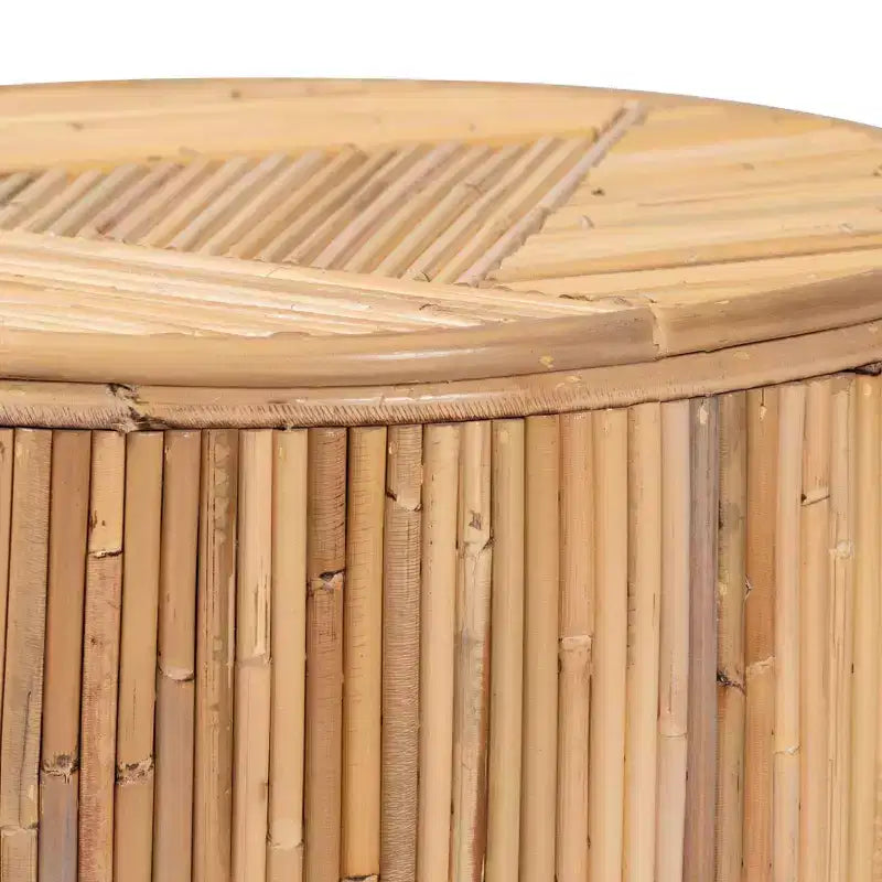 bali & pari Milagra Natural Rattan Coffee Table: Bohemian, No Assembly, Indonesia Crafted