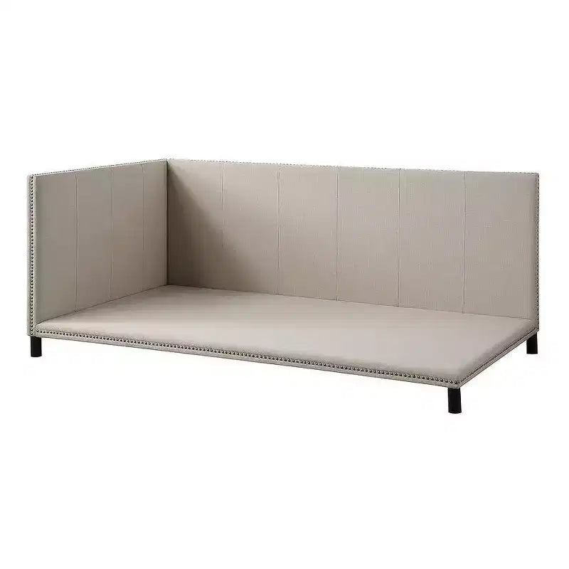 Full Yinbella Bed Beige Linen