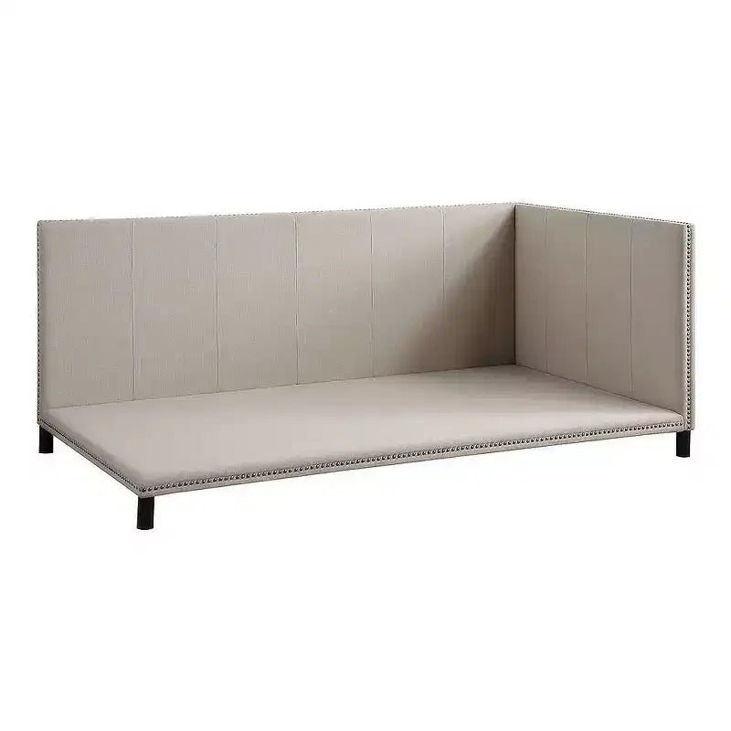 Full Yinbella Bed Beige Linen