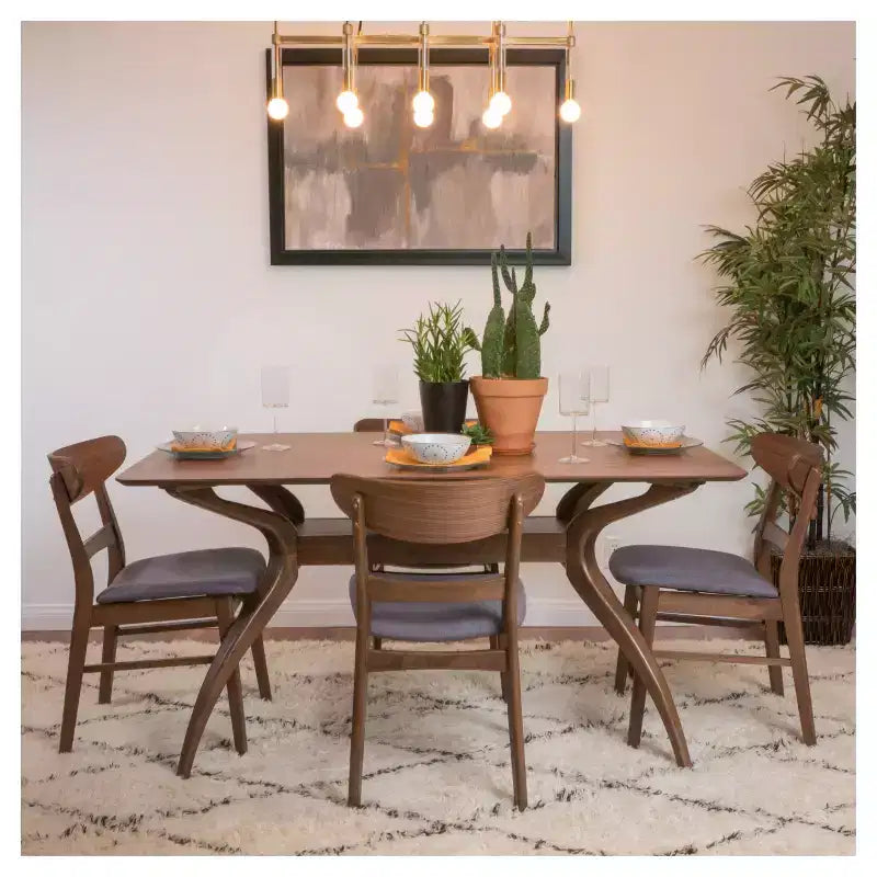 Set da pranzo moderno Christopher Knight Home Idalia 60 da 5 pezzi