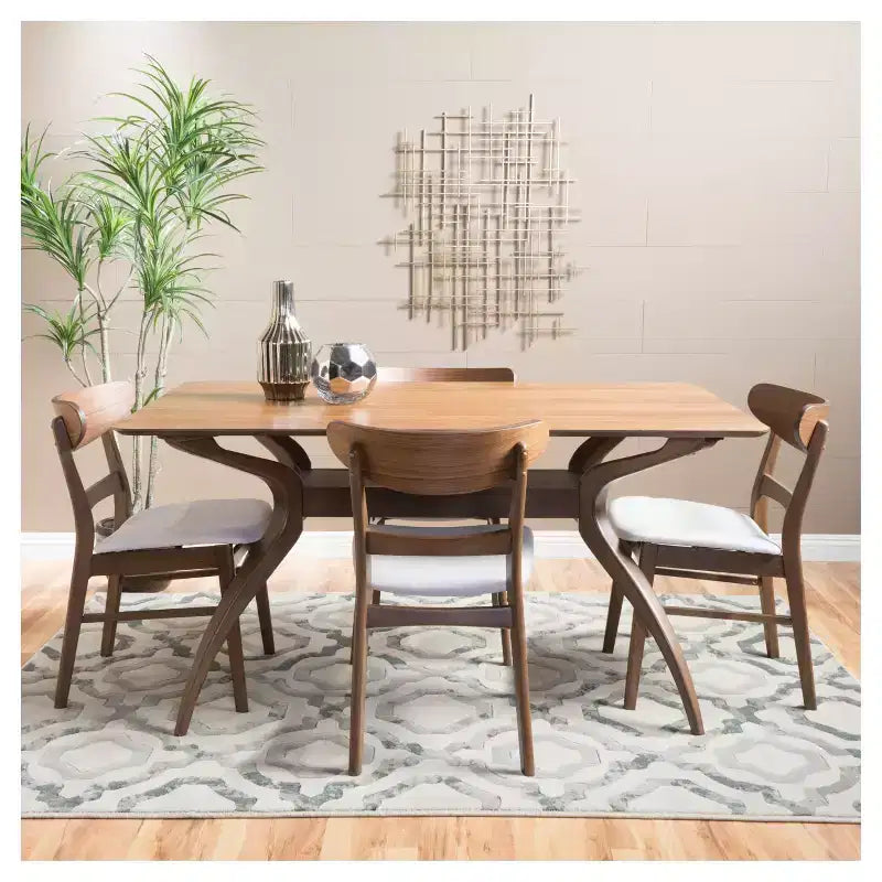 Set da pranzo moderno Christopher Knight Home Idalia 60 da 5 pezzi