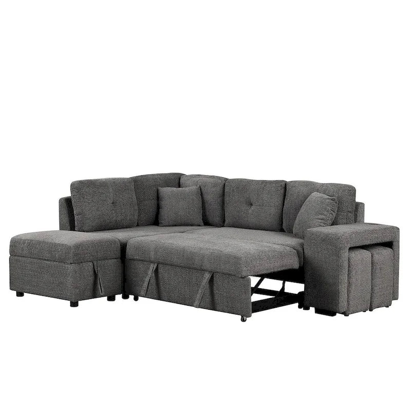 Modularna sofa na razvlačenje s tabureom za odlaganje, višenamjenski ležaj za dnevnu sobu