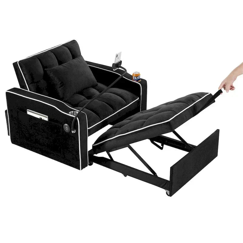 Poltrona Letto Trasformabile Divano Letto Pieghevole Regolabile