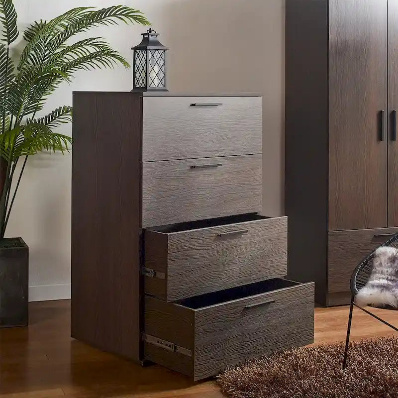 Oliver Kommode im Landhausstil mit vier Schubladen, Jumbo-Größe