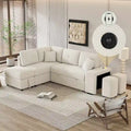 Modularna sofa na razvlačenje s tabureom za odlaganje, višenamjenski ležaj za dnevnu sobu