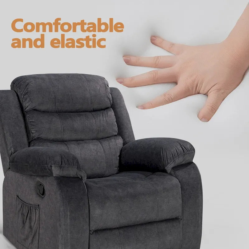 Soft Recliner Chair with Massage and Heat Function