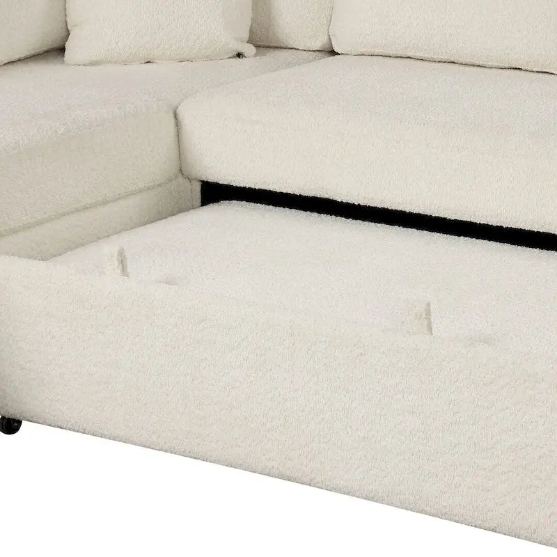 Modularna sofa na razvlačenje s tabureom za odlaganje, višenamjenski ležaj za dnevnu sobu