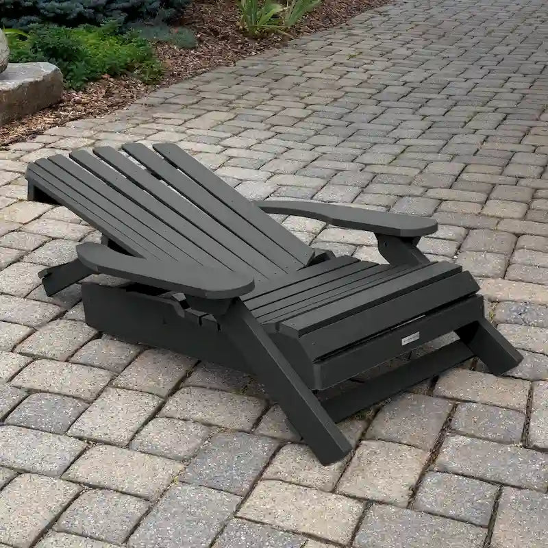 Sedia Adirondack Pieghevole e Reclinabile King-Size HIGHWOOD