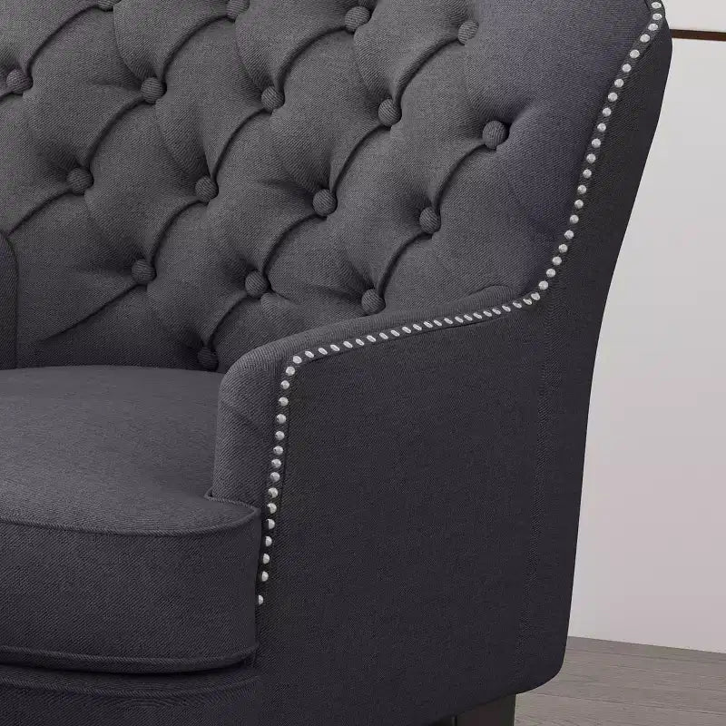 Eigentijdse Correia-fauteuil met poef - Christopher Knight Home