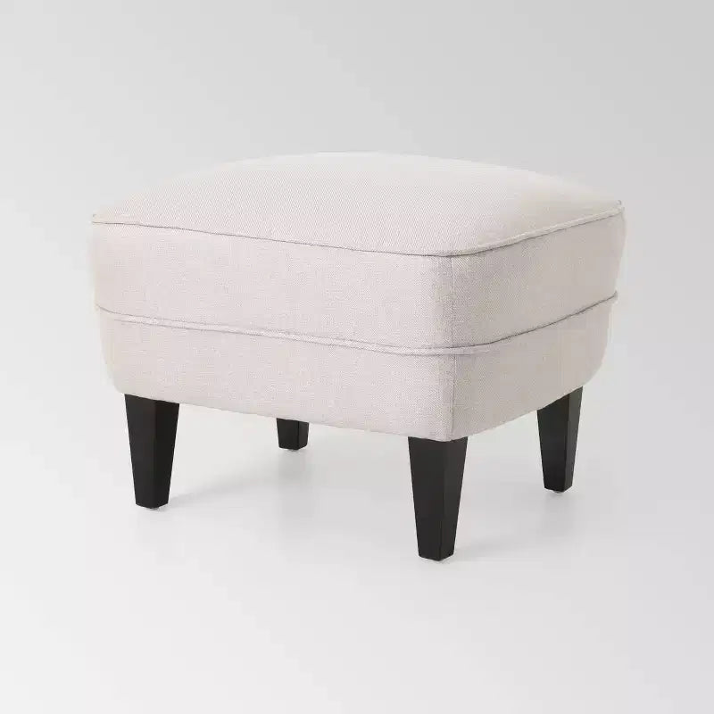 Eigentijdse Correia-fauteuil met poef - Christopher Knight Home
