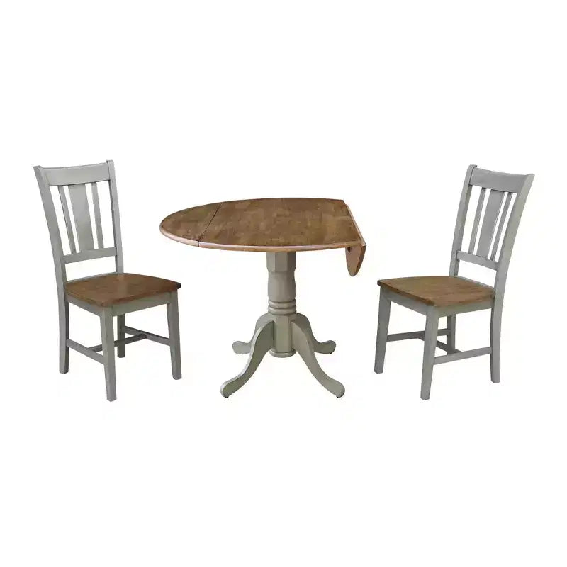 Tavolo a due ante Mase da 42 pollici con 2 sedie San Remo - International Concepts
