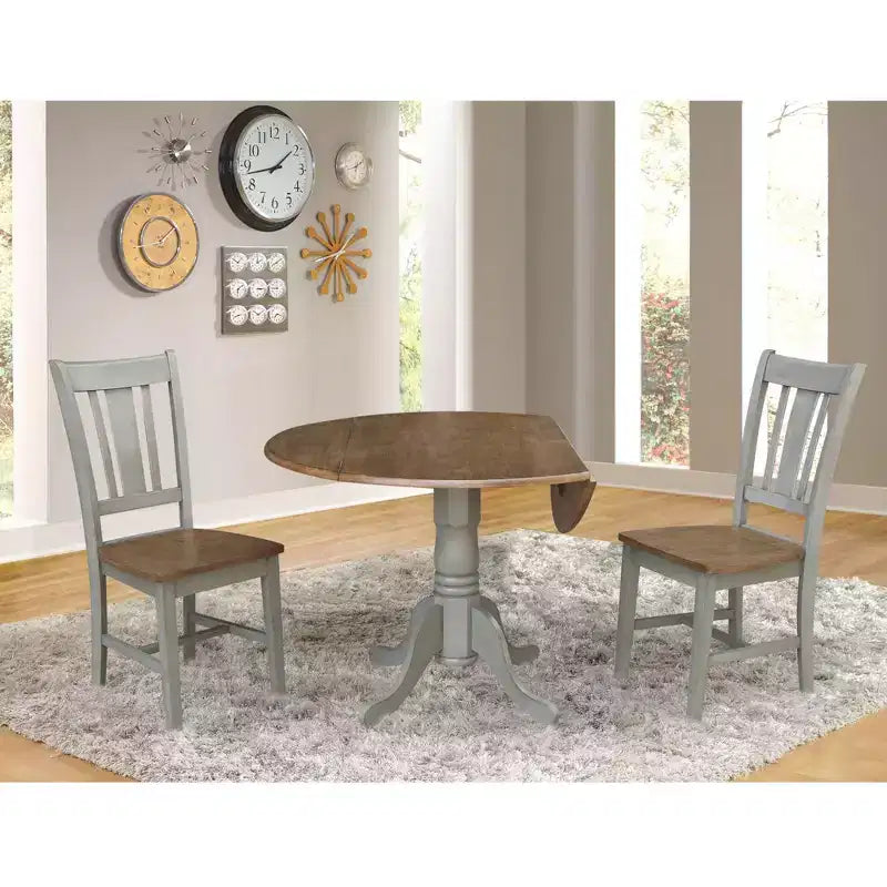 Tavolo a due ante Mase da 42 pollici con 2 sedie San Remo - International Concepts