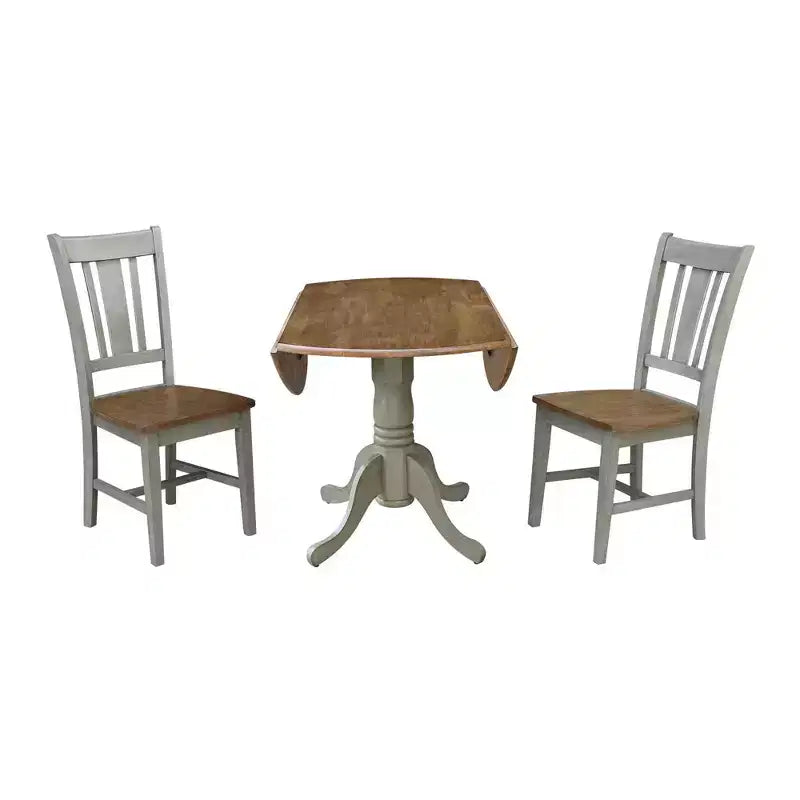 Tavolo a due ante Mase da 42 pollici con 2 sedie San Remo - International Concepts