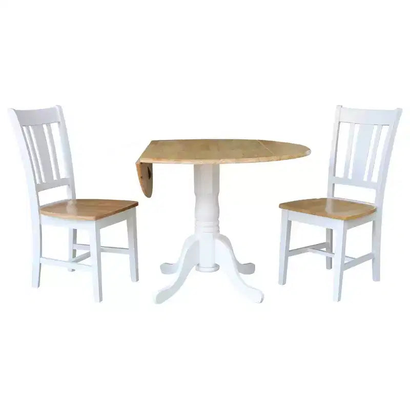 Tavolo a due ante Mase da 42 pollici con 2 sedie San Remo - International Concepts
