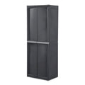 Sterilite 2 Pack Adjustable 4-Shelf Garage Storage Cabinet Bin Organizer, Gray - 2 Pack