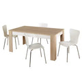 Mandy Dining Set Natural/White - Buylateral