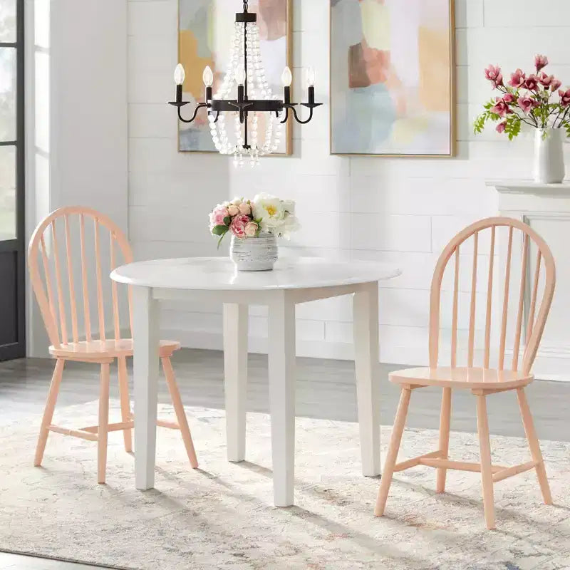 Set da pranzo Chadwick Drop Leaf 3 pezzi con 2 sedie Windsor - Buylateral