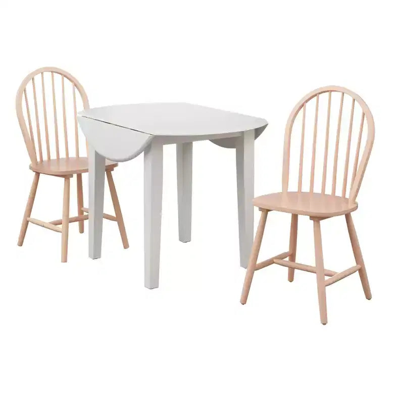 Set da pranzo Chadwick Drop Leaf 3 pezzi con 2 sedie Windsor - Buylateral