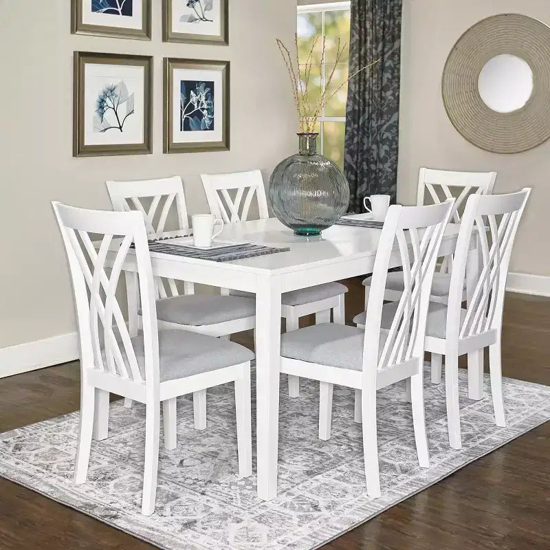 Set da pranzo Roslyn 7 pezzi - Powell