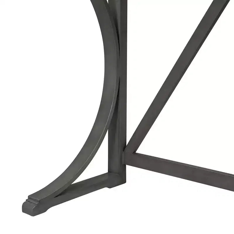 Set da Pranzo 3 Pezzi Stile Fattoria Altezza Bancone con Porta USB e Sgabelli Imbottiti-ModernLuxe