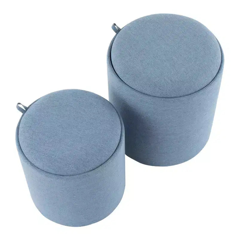 Set of 2 Tray Nesting Ottomans - LumiSource