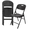 Elama 4 Piece Indoor and Outdoor Rattan Folding Chair