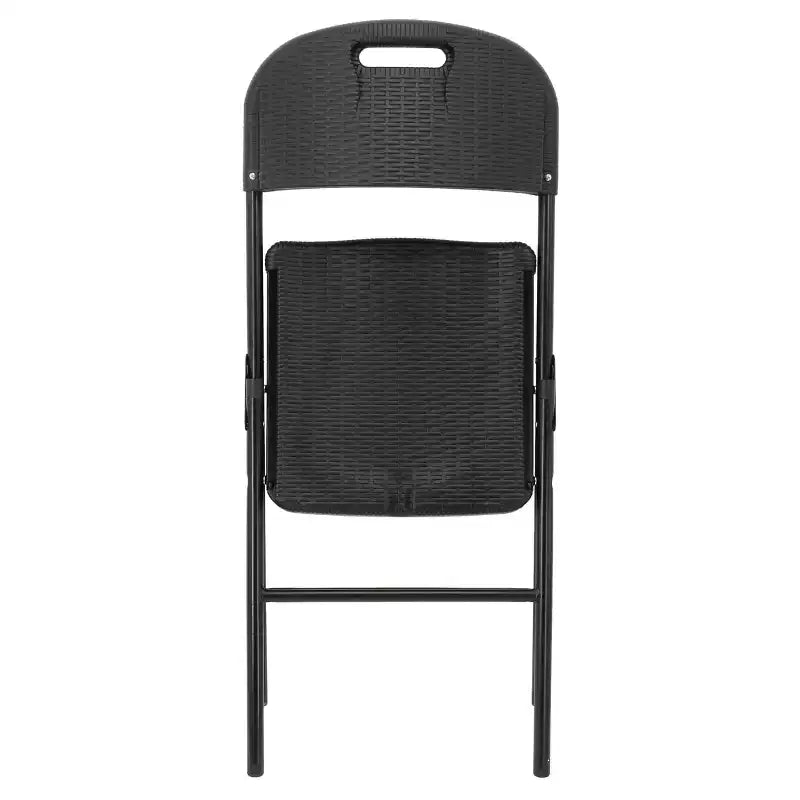 Elama 4er-Set Klappstühle aus Rattan für drinnen und draußen