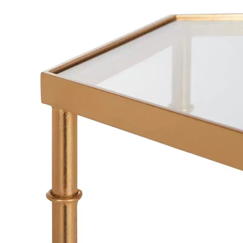 Kerri Accent Table - Gold/Clear
