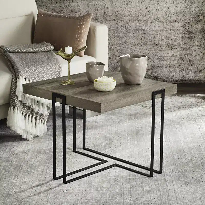 Pitt End Table - Beige