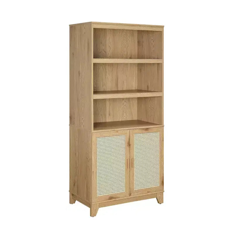 Libreria Sheridan Modern a 7 ripiani in canna d'India