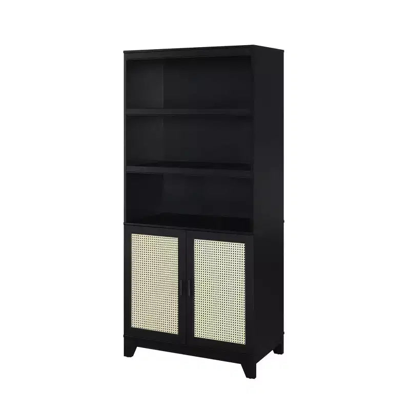 Libreria Sheridan Modern a 7 ripiani in canna d'India
