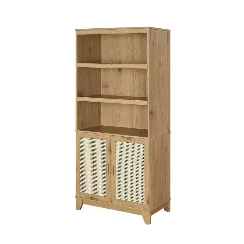 Libreria Sheridan Modern a 7 ripiani in canna d'India