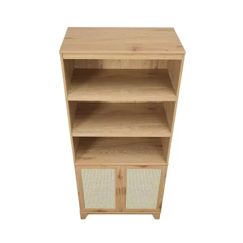 Libreria Sheridan Modern a 7 ripiani in canna d'India