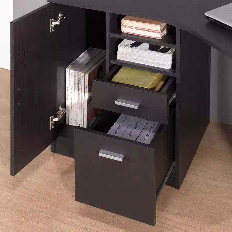Scrivania classica con contenitori - Techni Mobili
