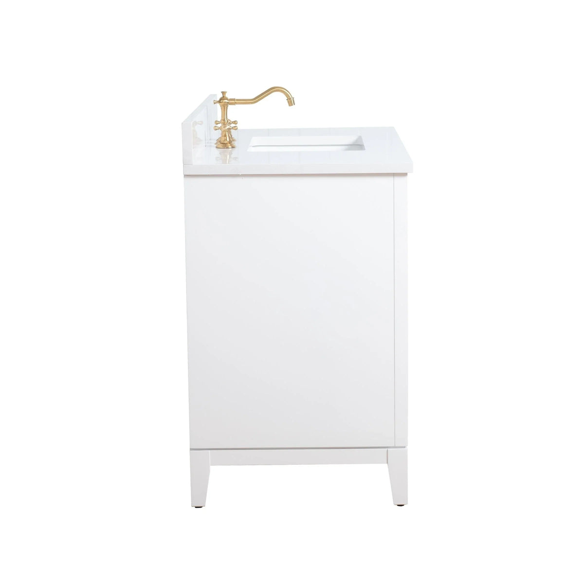 Badunterschrank von Vanity Art mit Keramikwaschbecken und Kunstmarmorplatte