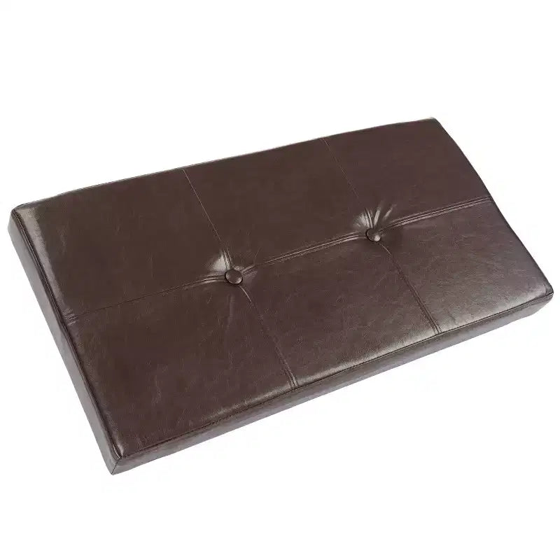 Hasting Home Pouf Contenitore Pieghevole in Similpelle da 30 Pollici