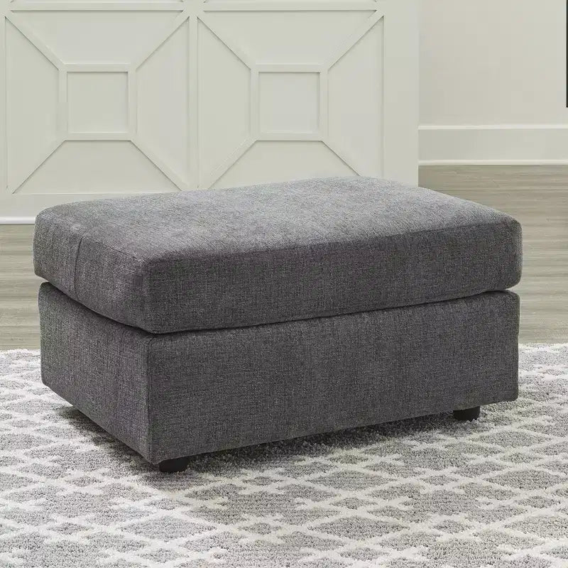 Contemporary Stairatt Ottoman, Gravel