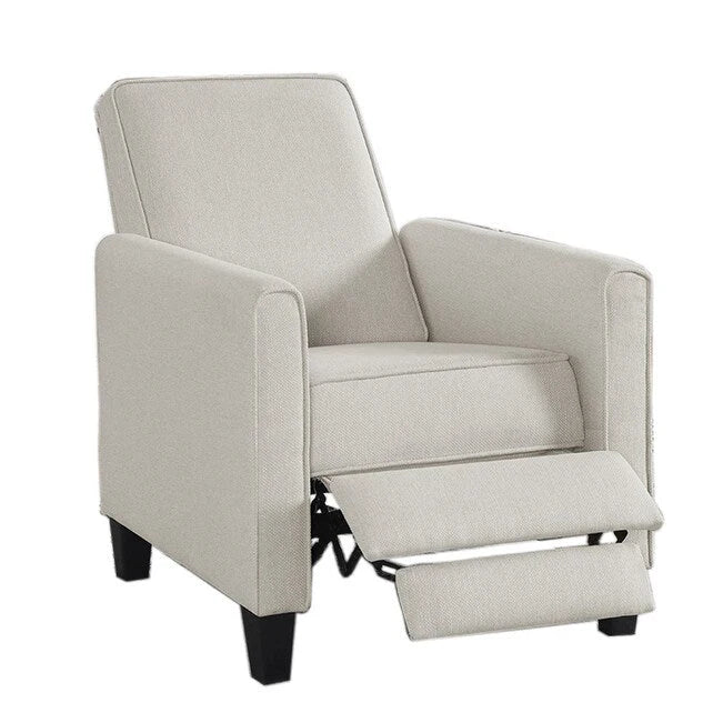 Poltrona reclinabile imbottita Haynes Traditional Fabric Welted di Furniture of America