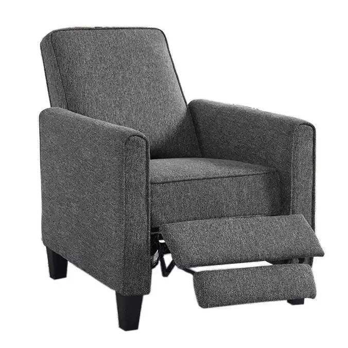 Poltrona reclinabile imbottita Haynes Traditional Fabric Welted di Furniture of America