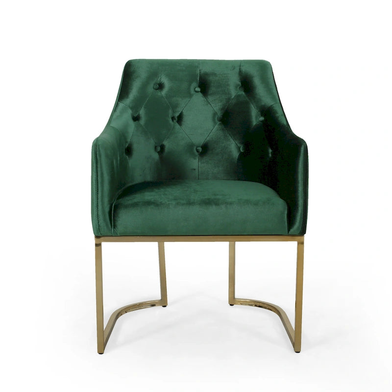 Moderner, gesteppter Glamour-Akzentstuhl McDonough von Christopher Knight Home