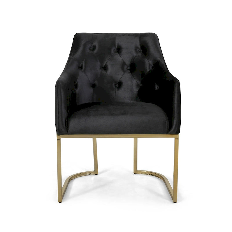 Moderner, gesteppter Glamour-Akzentstuhl McDonough von Christopher Knight Home