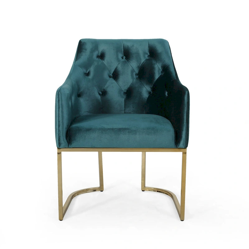 Moderner, gesteppter Glamour-Akzentstuhl McDonough von Christopher Knight Home
