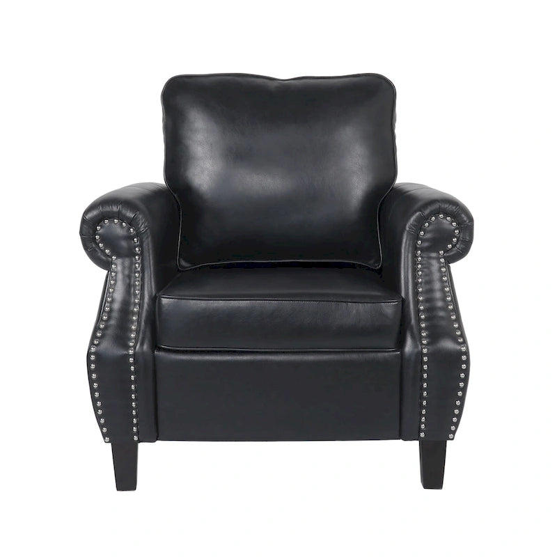 Poltrona club Dowd in similpelle con borchie di Christopher Knight Home