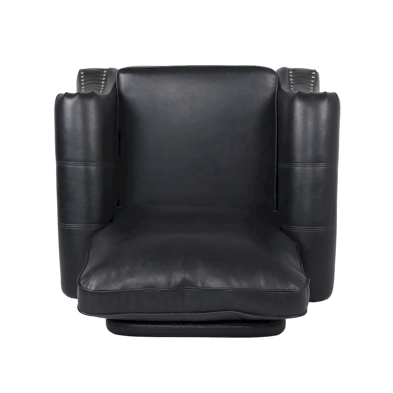 Poltrona club Dowd in similpelle con borchie di Christopher Knight Home