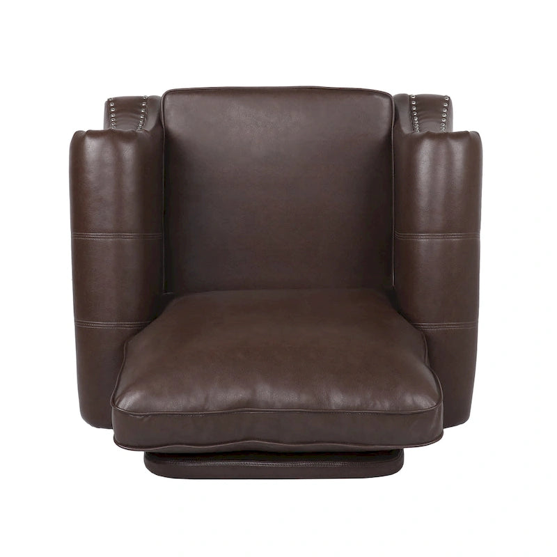 Poltrona club Dowd in similpelle con borchie di Christopher Knight Home