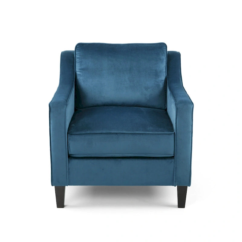 Poltrona Milo in velluto contemporaneo di Christopher Knight Home - 30,75 L x 33,50 P x 33,75 A